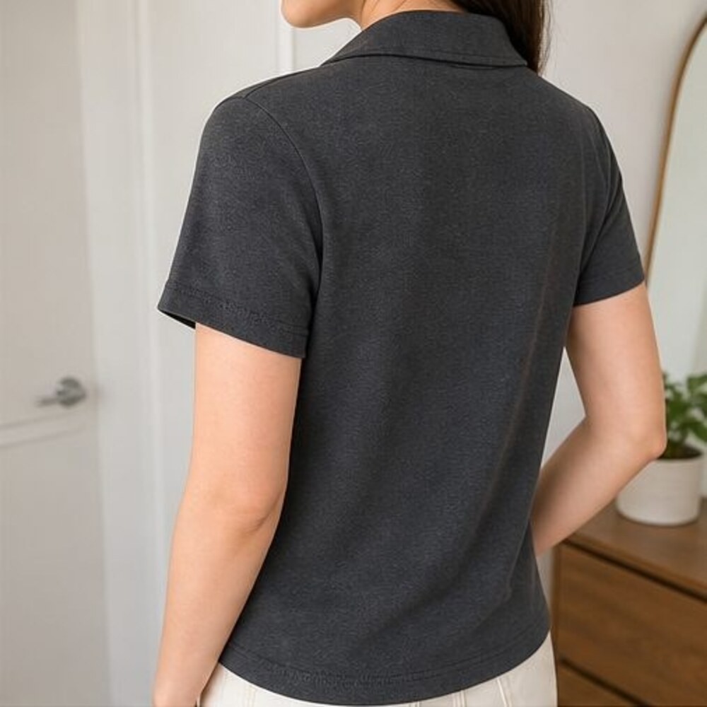 Ivory V Neck Top - Picture 3 of 6